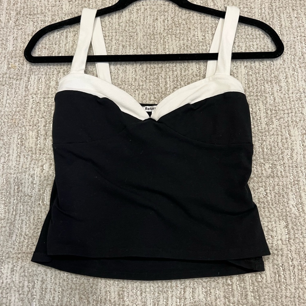 REFORMATION HARLAN KNIT TOP